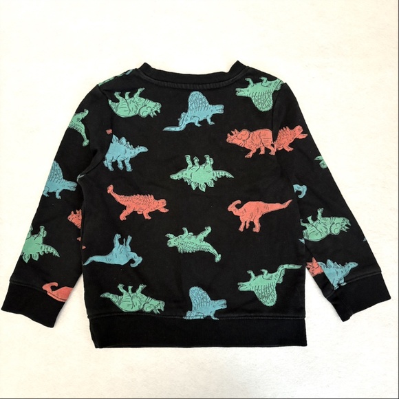 Cat and Jack colored dinosaurs black sweatshirt 4T - Picture 4 of 4